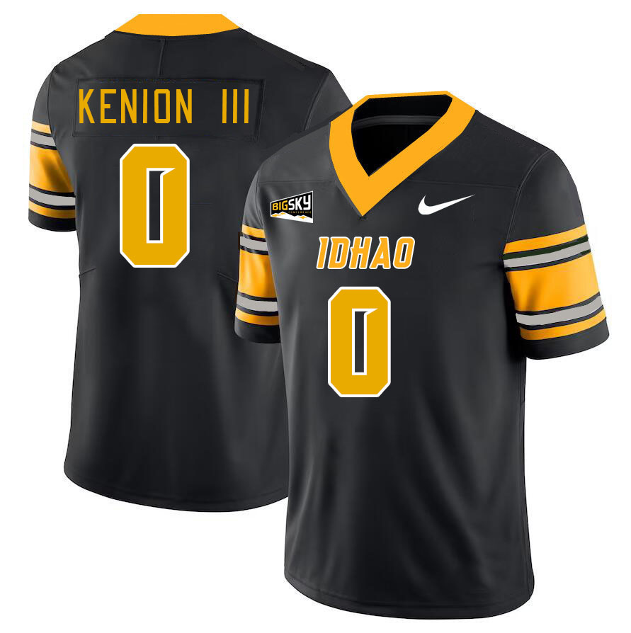 Men-Youth #0 Murvin Kenion III Idaho Vandals 2023 College Football Jerseys Stitched-Black